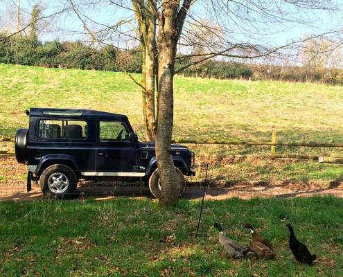 The Land Rover at Brownscombe Luxury Glamping in Devon